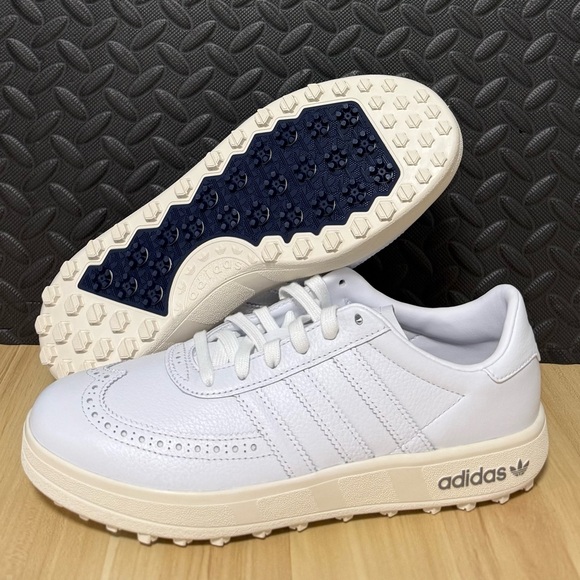 Adidas Coursecup Spikeless Golf Shoes White Iron Metallic IIH2264 Mens Size 9